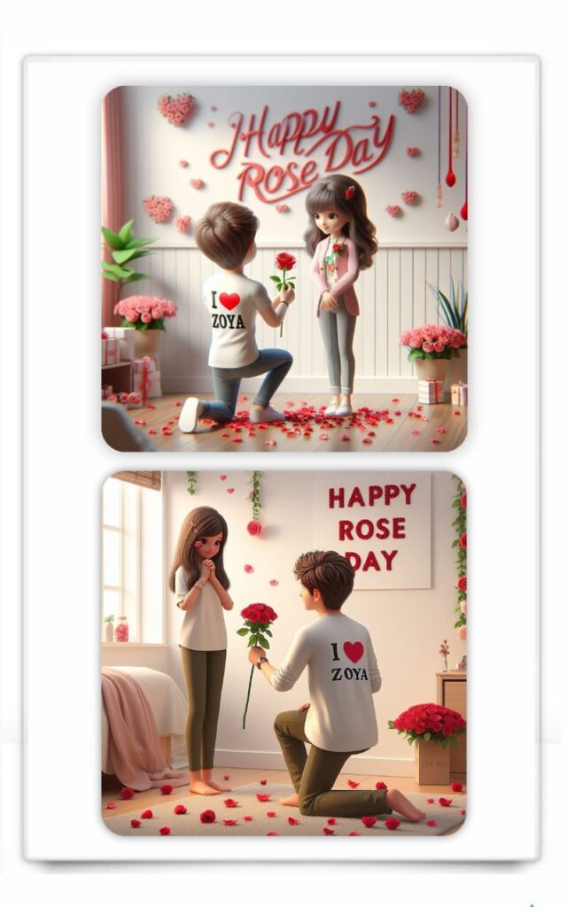 Ai Generate Happy Rose Day Image 